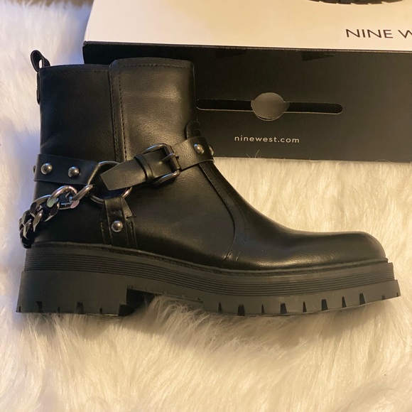 Biker boots Nine West Black - Picture 3 of 4